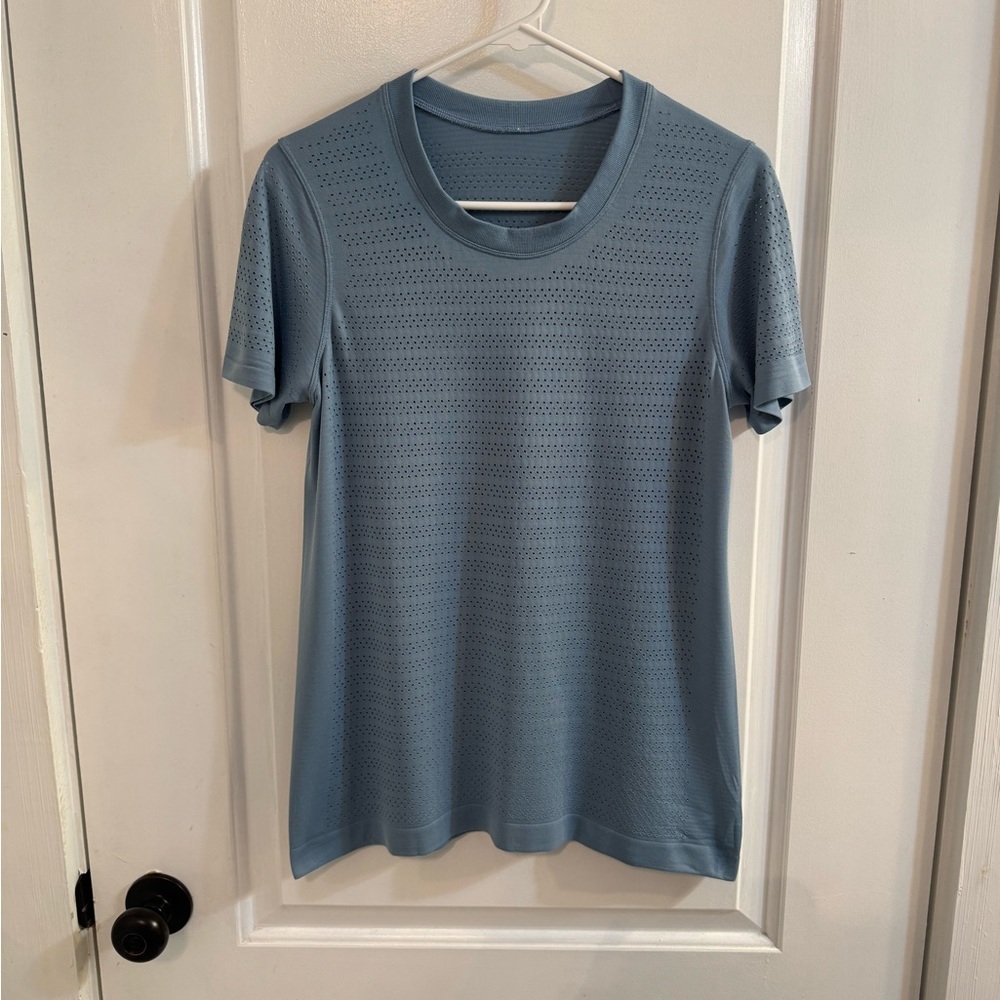 Lululemon Breeze By Short Sleeve *Squad Cascade Blue